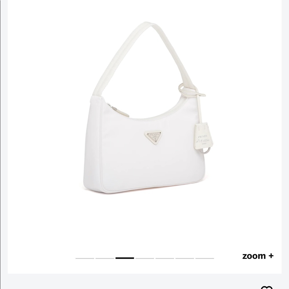 Prada re nylon bag white
